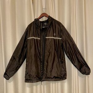 O'Neill Men's Black Hooded Windbreaker Jacket